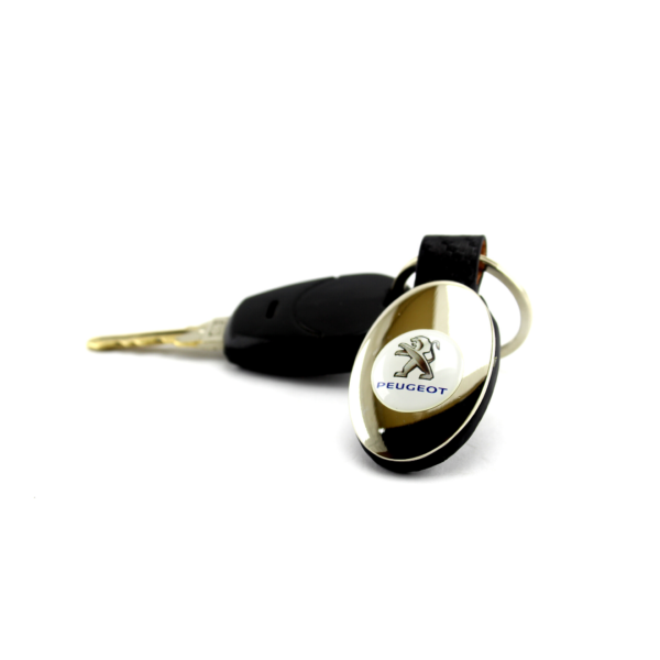 Llavero Ovalado Metálico Peugeot - Imagen 2