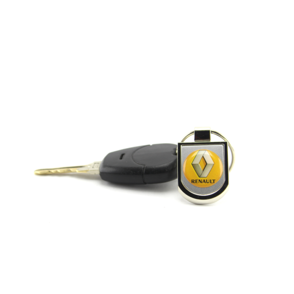 Llavero Metálico Pequeño Renault Amarillo - Imagen 3