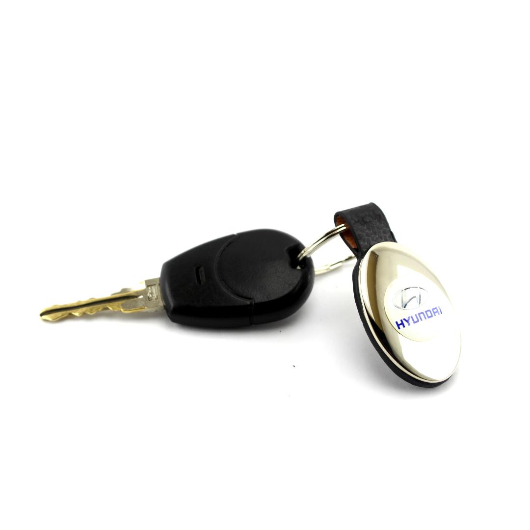 Llavero Ovalado Metálico Hyundai - Imagen 2