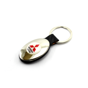 Llavero Ovalado Metálico Mitsubishi