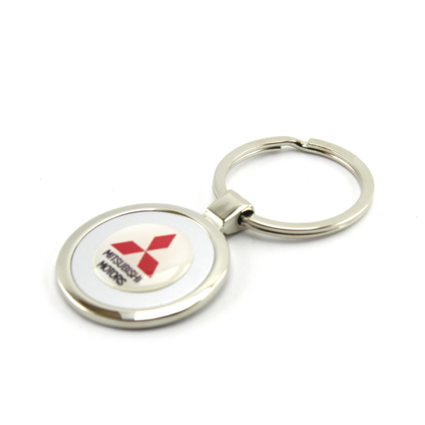 Llavero Metálico Redondo Mitsubishi