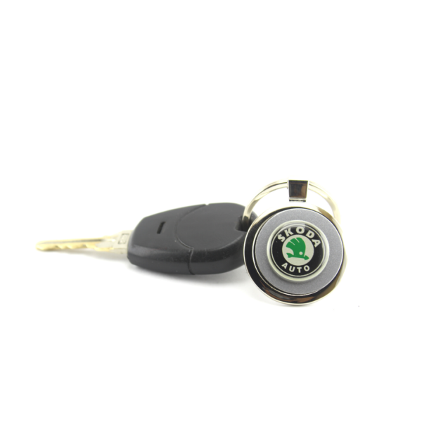 Llavero Metálico Redondo Skoda - Imagen 3