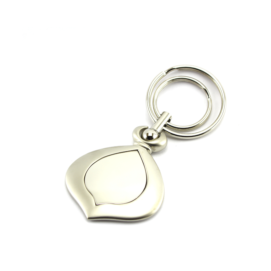 Llavero Drop en Acero Plateado
